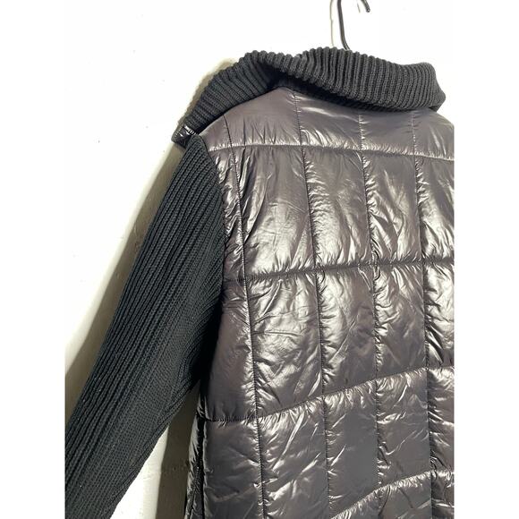 Varley Womens Mayten Knit Puffer Jacket Coat Black Size Small - Picture 10 of 10